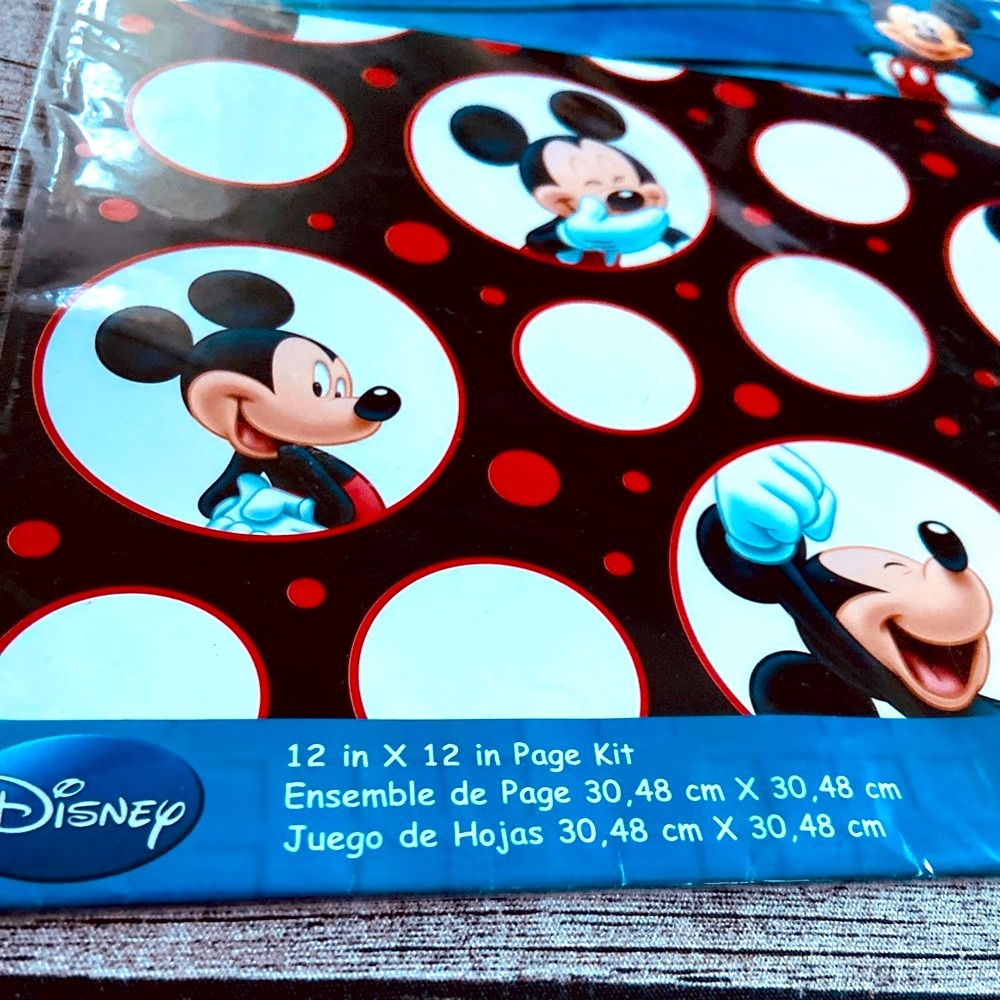 NWT. Paper pack New in packaging. 10 Mickey Mouse textured paper. 12 x 12 in - Picture 10 of 10